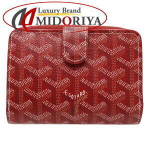 Goyard Compact Zip Wallet Leather Red